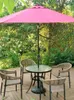 Assiettes décoratives parasol extérieur manivelle colonne centrale parapluie cour jardin Restaurant terrasse B soleil
