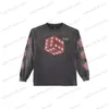 Men's T-Shirts Vintage Saint Michael Dice Printed Long Sleeved T-shirt Men Women 1 1 High Retro vintage T Shirt Oversized Casual Tops Tee T240117