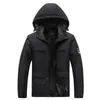 Jagdjacken Plus Size Winter Parkas Jacke Männer Warm Dick Winddicht Qualität Kapuzenmantel mit mehreren Taschen Herrenmode Wasserdicht Wandern