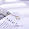 Mode Carter-sieraden voor dames Ketting online winkel 2024 klassiek en modieus diamanten halve maan 18K titanium staal ontwerp met originele doos