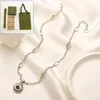 Vintage Silver Plated Chain Necklaceas New Designer Jewelry Necklace Stainless Steel Luxury High Quality Long Chain With Box Women Couple Charming Gift Necklace