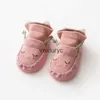 Skarpetki dla dzieci Lawadka Nowonarodzone skarpetki dla niemowląt z gumową podeszwy niemowlę dzieci buty butów wiosna jesienna dziecięca podłoga anty slip miękka skarpetka 2021 H240508