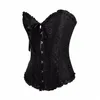 Bustiers Corsets Gothique Brodé Brocart Corset Body Lift Shaper Bustier Os À Lacets Steampunk Y Corselet Bustier Overbust Sl Dhanz