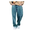 Mode Herren Jeans Männer Retro Baggy Hosen Hip Hop Lose Skateboard Denim Hosen Marke Kleidung Größe 29-38 GRÜNE Böden