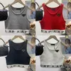 4 couleurs femmes débardeur gilet sans manches taille libre femme tricoté gilets été débardeur t-shirts Yoga gilet