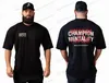 Mäns T-shirts 2023 Herr- och kvinnors CBUM T-shirt Summer Gym Fitness Högkvalitativ bomullstee-skjorta Casual Black Top Overdimasy Street Clothing T240117