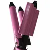 Profesjonalny Curling Iron Triple Barrel Hair Styler Warem Stylowe narzędzia 110-220V Curler Electric Curling 240117