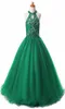 Glitz Girls Pageant Dresses Keyhole Back Crystal Beadings Halter Kids Ball Ball Prom Dress Vresses for Girls Flower Girl D9132803