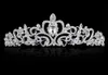 Wysokiej jakości lśniące kryształy koraliki ślubne korony ślubne welon ślubny tiara na głowa opaska do włosów impreza ślub Tiara3345295