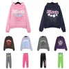 Hoodies anjo pulôver rosa vermelho preto mass capuzes calças moda moda de roupas gráficas soltas moletons moletons