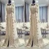 2020 caftano marocchino caftano abiti da sera Dubai Abaya arabo maniche lunghe incredibile ricamo dorato scollo quadrato occasione ballo di fine anno348j