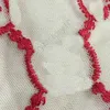 Women Embroidery 2 Pieces Red Underwear Lingerie Lace Mesh Sling Bra Swimwear Underwear Triangular Thongs