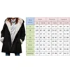 Vestes Femmes Manteaux en peluche Femmes Polaire Manteau à capuche Casual Boutons Veste Fuzzy Couleur Solide Grande Taille Lâche Long Voyage Pardessus