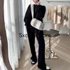 Dwuczęściowe spodnie damskie 2024 Spring Bluza Suis Women Casual Tracksuits Kobietowy styl Y2K Loose Hoodie Sport We Wear 2 Set Fear Otwea