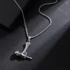 Pendant Necklaces Creative Fashion Handheld Microphone Music Lover Necklace Men Ladies Hip Hop Rock Rap Trend Jewelry