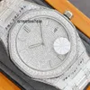 Designerhorloges Horloge Handgemaakt Vol Diamanten Automatisch Mechanisch 40 mm Met Diamanten Bezaaid Staal 904L Saffier Dames Zakelijk