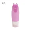 Storage Bottles Silicone Bottle Set Toiletry Travel Face Wash Brush Body Lotion Cosmetics Empty