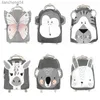 Handbags Children Backpack Animals Design Girl Boys Backpack Toddler Kids School Bag Kindergarten Cartoon Rabbit Butterfly lion print Bag