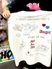 Saint Michael Cho Bubble Little Angel Limited Direct Spray Printed High Street Distressed Short ärmar 95zu