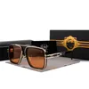 LXN-EVO Tons de moldura UV400 Vintage So Glasses Dita Pilot Fashion Golden Designer Men Good Gradient Sunglasses