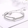 Swarovski Bracelet Designer Luxury Fashion Women Original Quality Element Crystal Twisted Bracelet With Rose Gold Temperament As A Gift For Girlfriend