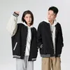 Paar honkbaluniform Japanse casual stijl trendy damesjas voor heren en hoodie streetwear 240117