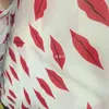 Tecidos para roupas Tecidos Lip Print Chiffon S Lenço de seda japonês e coreano camisas férias saias longas tecidos de esqui de alta qualidade