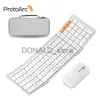 Keyboards ProtoArc XKM01 Foldable Keyboard and Mouse Combo Rechargeable Folding Bluetooth Keyboards Mice for Business Travel Laptop iPad J240117