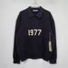 Jesienna zima przyjeżdża streetwear 1977 Cyfrowy Flokowany Polo Knit SWEATER MĘŻCZYZNA KOBIETA LUSKIE HIP HOP Streetwear Knitover 240117