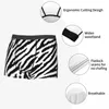 Cuecas boxer shorts calcinha zebra pele padrão colorido animal macio roupa interior masculino engraçado S-XXL