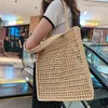 Diseñador de lujo rosa Raffias tejido bolsas de playa para mujer para hombre Tote bolso de verano bolso de embrague Shop Bag Fashion CrossBody Paja Lienzo Soft Hombro Net Bag