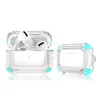 Étuis de téléphone portable pour AirPods 1 2 3 Transparent Clear Ecouteur Housse de protection Quatre coins Anti-chute Antichoc Casque avec porte-clés YQ240117