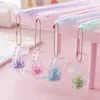 1st Cartoon Hanging Girl's Heart Gel Pen Sweet Super Creative High Value Stationery Blackwater