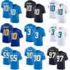 Anpassad Justin Herbert fotboll Jersey Youth Derwin Jr Khalil Mack JC Jackson Mike Williams Keenan Allen Joey Bosa Austin Ekeler Asante Samuel Junior Sea Taylor