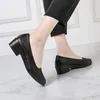 Dress Shoes 2024 Women's Pumps Profession Woman Ladies Working Slip On Bank El Footwear Zapatos Mujer