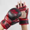 MMA half vinger ademend training felle vechten Tiger muay thai bokshandschoenen sanda fight boxe mma pads 240117