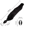 Faux Fox Tail Silicone Anal Plug Mens Kvinnliga vuxna produkter Backyard GSPOT Stimulering Remote Control Vibration Sex Toys 240117