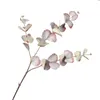 Decorative Flowers Simulation Eucalyptus Branch Durable Leaves Easy Care Background Decor