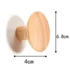 Party Dresses 1pcs Wood Hook Round Wall Hanging Key Coat Bag Holder Multipurpose Kitchen Storage Decora Bathroom Accessor Organizer