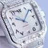 Designer relógios diamante processo suíço automático movimento mecânico superior 40mm estabilidade de tempo de viagem top à prova d'água