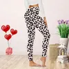 Leggings femininas dia dos namorados mulheres dia dos namorados bonito impressão casual confortável casa bota presente para amantes roupas de casal