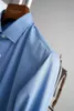 Designer herenpolo's Zomer- en lenteoverhemden Kiton Business-poloshirt van katoenzijde met lange mouwen