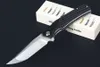 Wysokiej jakości M7702 Flipper Solding Knife 8CR14MOV Satin Tanto Blade Black G10 ze stalowym blachy Łożysko kulkowe Szybkie otwarte noże noże EDC