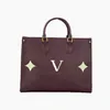 Luxurys designers väskor tygväska kvinnor handväskor damer designer äkta läder shopping väska lady clutch väska den tote väskan stor axel tote medelstora storlek