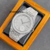 Designerhorloges Horloge Handgemaakt Vol Diamanten Automatisch Mechanisch 40 mm Met Diamanten Bezaaid Staal 904L Saffier Dames Zakelijk