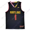 2023 Maryland Terrapins Stats Basketball Jersey NCAA College Anthony Cowan Jr. Jalen Smith Eric Ayala 34 Len Bias Chol Marial Aaron Wiggins