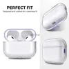 Handyhüllen Klare Silikonhülle für Airpods Pro 2 3 1 Pro2 Air Pods 1 2. 3. Generation Abdeckung Transparentes Zubehör Coque Capa YQ240117