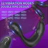 Andra hälsoskönhetsartiklar Safiman Prostate Massager Anal Vibrator Man med kukring vibrerande rumpa pluggar för män 12 vibrerande lägen trådlös Q240117