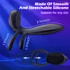 Penis vibration ring kuk prostata massage fördröjning utlösning klitoris stimulator anal pärlor vibro trosor sex leksaker för par 240117