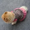 Vêtements pour chiens Robe léopard Rose Vêtements pour animaux de compagnie Vêtements mignons Chiens Super petits vêtements Chihuahua Imprimer Printemps Été Garçon Fille Ropa Perro